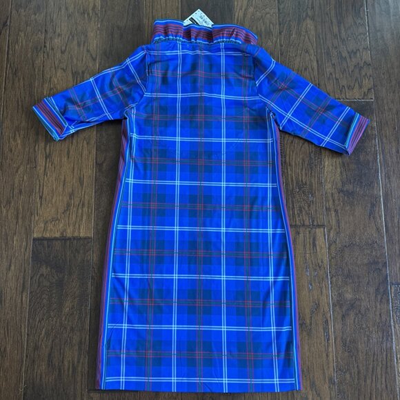 Gretchen Scott Plaid Ruffle Neck Middleton plaid dress -Size XS - NWT - Picture 2 of 8